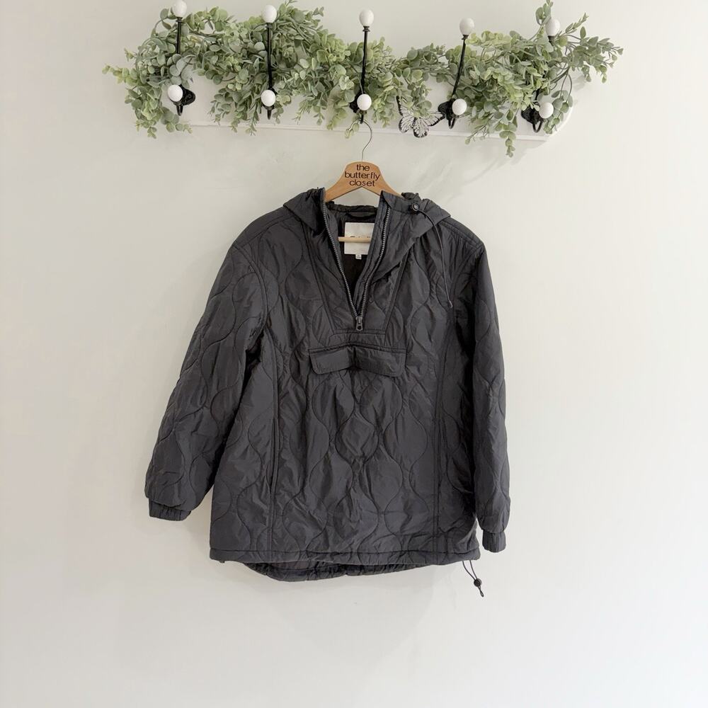 Madewell Quilted Jacket Pop Over Puffer Jacket With A Front Pocket XS 16 5744